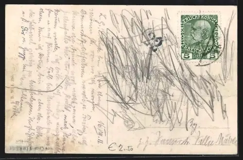 AK Bregenz, Panorama mit Seeufer und Hafen