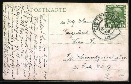 AK Zistersdorf, Blick auf die Dächer