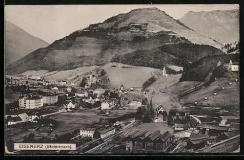 AK Eisenerz /Steiermark, Blick auf den Ort