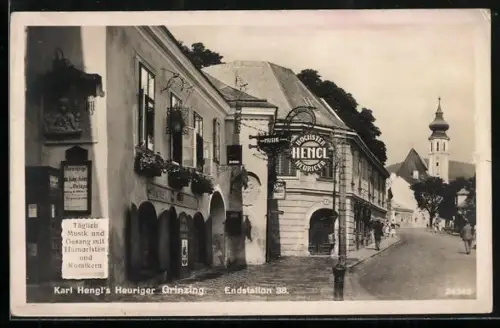 AK Grinzing, Gasthof Karl Hengl`s Heuriger, Endstation 38