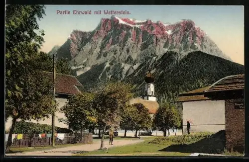 AK Ehrwald, Partie mit Wetterstein