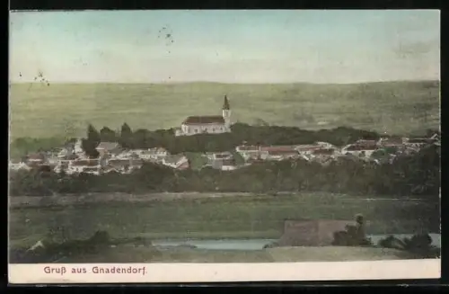 AK Gnadendorf, Blick zur Kirche