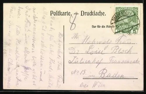 AK Gnadendorf, Blick zur Kirche