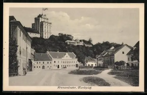 AK Kremsmünster, Partie am Marktplatz