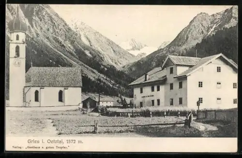 AK Gries i. Oetztal, Gasthaus zum guten Tropfen