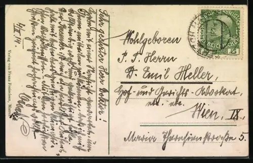 AK Matrei /Brennerbahn, Strassenpartie im Ort