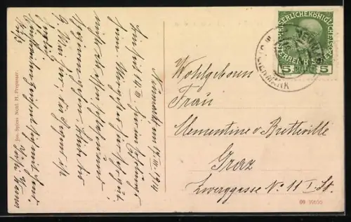 AK Neumarkt i. St., Panoramaansicht des Ortes