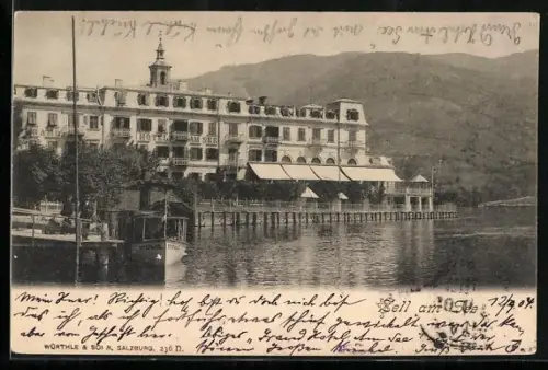 AK Zell am See, Blick zum Hotel am See