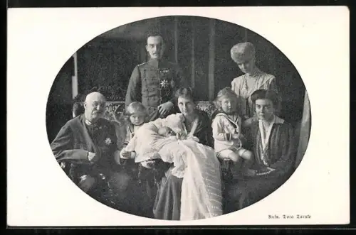 AK Familienfoto der Königlichen Familie