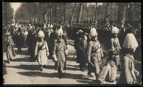 AK Beisetzung der Kaiserin Auguste Victoria Königin von Preussen, Ludendorff, Tirpitz und Kluck im Trauerzuge