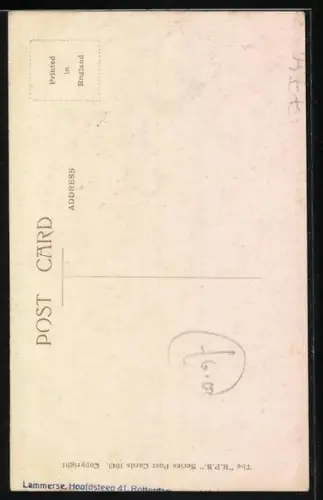 Künstler-AK George Ernest Studdy: Bonzo lauscht hinterm Sonnenschirm auf dem Boot