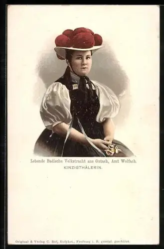 AK Gutach, lebende badische Volkstarcht, Kinzigthälerin