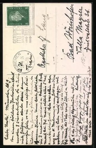 Künstler-AK Ernst Schlemo: Münchner Kindl an der Bavaria