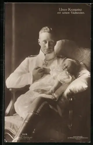 AK Kronprinz Wilhelm mit seinem Töchterchen