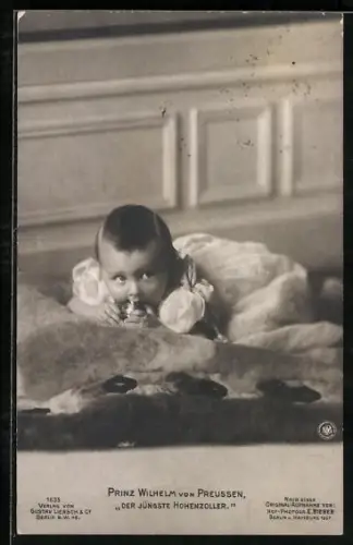 AK Prinz Wilhelm, der jüngste Hohenzoller