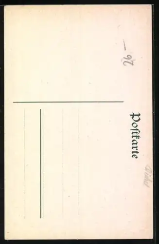 AK Portrait von Kronprinzessin Cecilie im Jugendstil