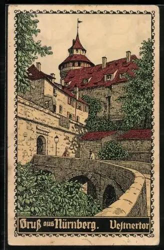 AK Nürnberg, Blick zum Vestnertor