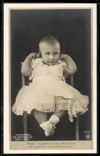 AK Prinz Hubertus, der jüngste Sohn des Kronprinzen