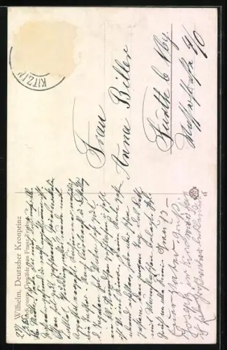 AK Kronprinz Wilhelm in Uniform