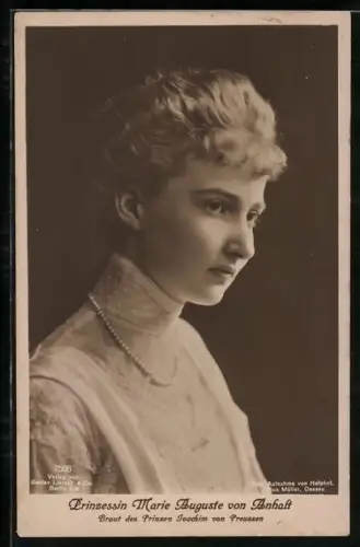 AK Portrait der Prinzessin Joachim von Preussen