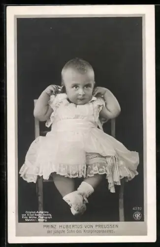 AK Prinz Hubertus, der jüngste Sohn des Kronprinzen