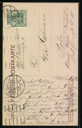 AK Kronprinzessin Cecilie, gemeinsam mit dem Prinzen Friedrich