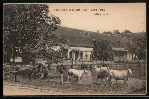 AK Dompierre-sur-Besbre, Abbaye de Notre-Dame de Saint-Lieu Sept-Fons, L`Abreuvoir