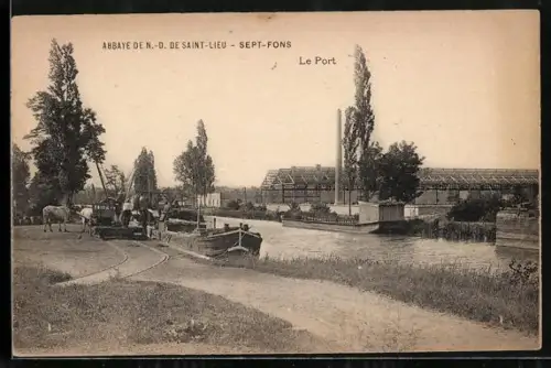 AK Sept-Fons, Abbaye de N.-D. de Saint-Lieu, Le Port