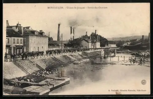 AK Montlucon, Usines St-Jaques, Sortie des Ouvriers