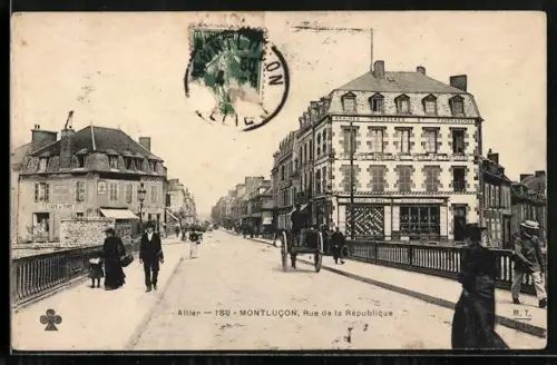 AK Montlucon /Allier, Rue de la République