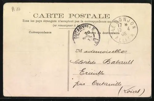 AK Le Donjon /Allier, La Place des Halles