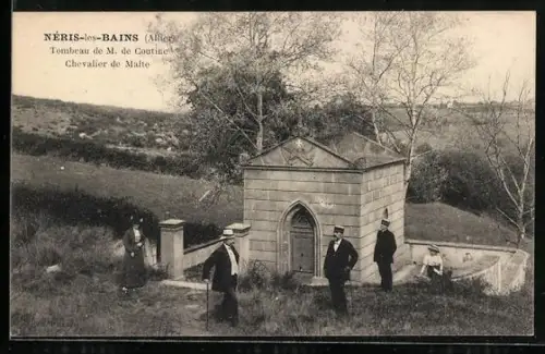 AK Néris-les-Bains /Allier, Tombeau de M. de Coutine, Chevalier de Malte