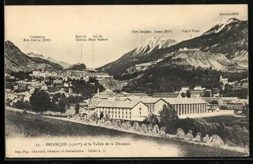 AK Briancon, Panorama et la Vallée de la Durance, Col du Mont Genève, Fort 3 Têtes et Infernet