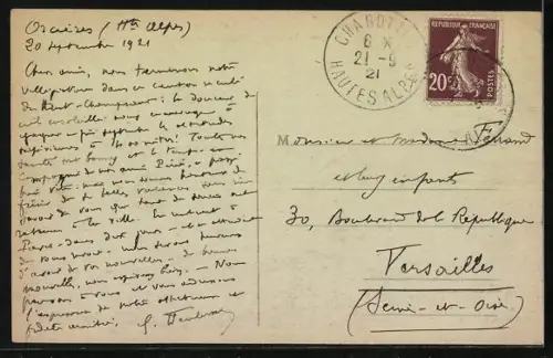 AK Orcières /Vallée du Champsaur, Les Alpes, Vue générale