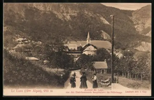 AK Laus /Htes Alpes, Avenue du Laus, vue ds Etablissements hospitaliers du Pélérinage