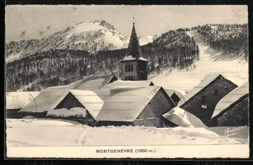 AK Montgenèvre, Les Hautes Alpes, Panorama