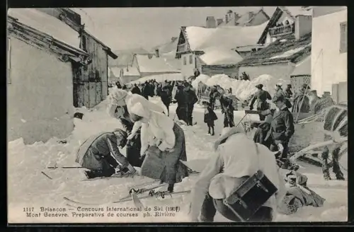 AK Briancon, Concours International de Ski, Mont Genèvre, Preparativs de courses