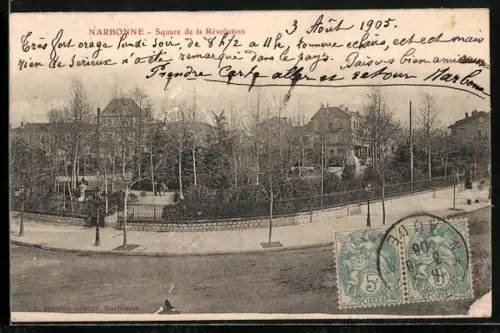 AK Narbonne, Square de la Révolution