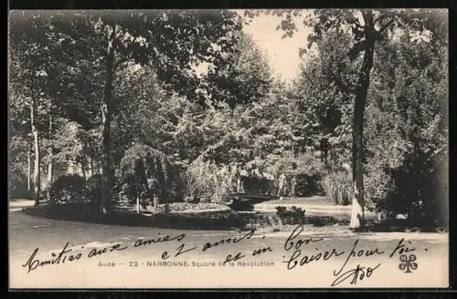 AK Narbonne, Square de la Révolution