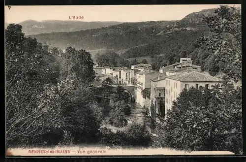 AK Rennes-les-Bains, vue générale