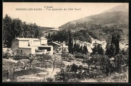 AK Rennes-les-Bains /Aude, Vue générale du Côté Nord