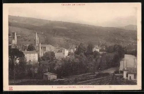 AK Alet-les-Bains /Vallée de l`Aude, Vue Générale