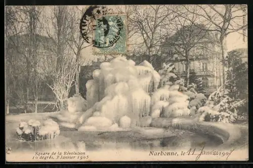 AK Narbonne, Square de la Révolution