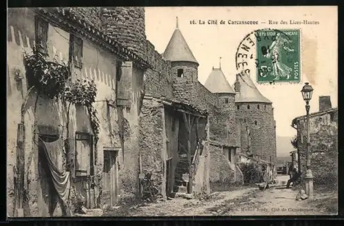 AK Carcassonne, Rue des Lices-Hautes