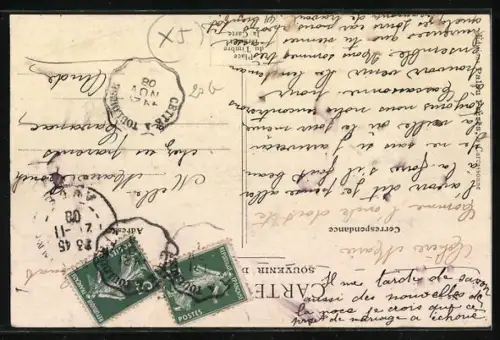 AK Saint-Couat-d`Aude, Avenue de la Gare