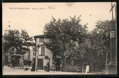 AK Rieux-Minervois, Place et Mairie