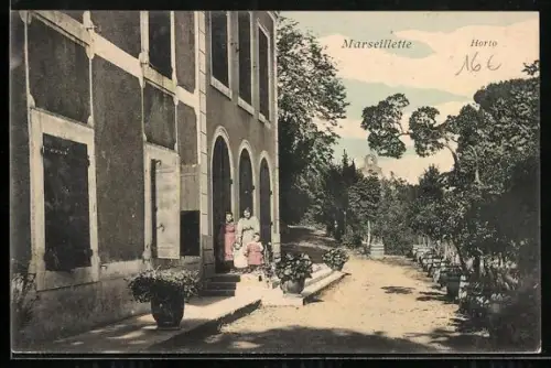 AK Marseillette, Horto, Panorama