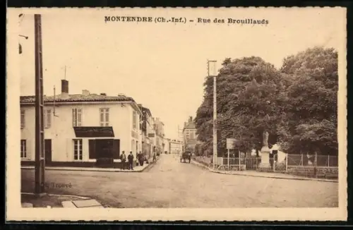 AK Montendre /Ch.-Inf., Rue des Brouillauds