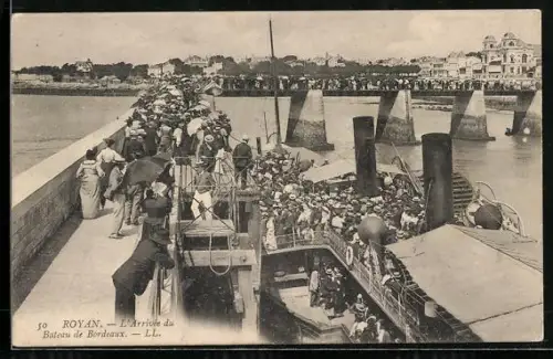 AK Royan, L`arrivée du Bateau de Bordeaux