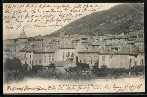 AK Nyons, Vue générale de Nyons